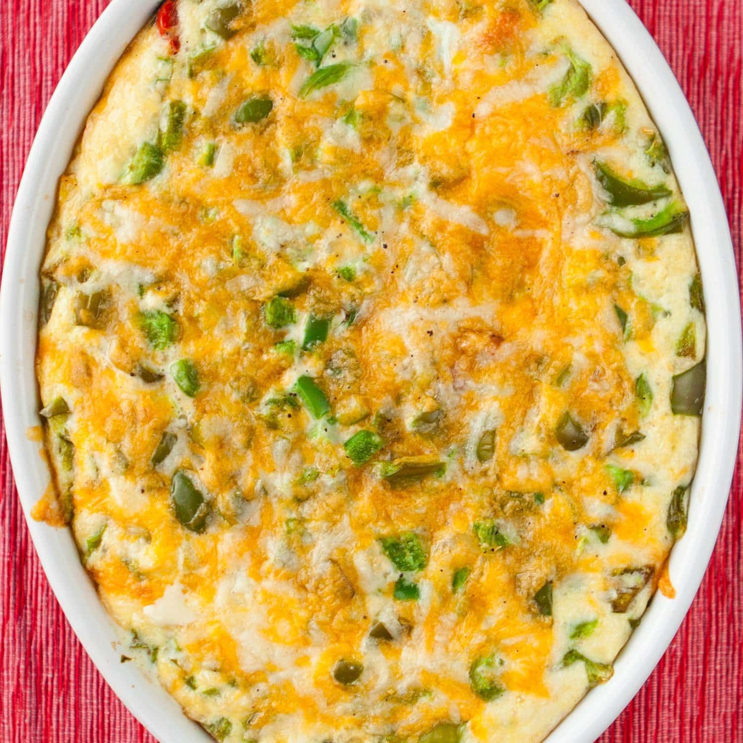 Vegetarian Green Pepper & Cheese Bake: Easy Family Dinner